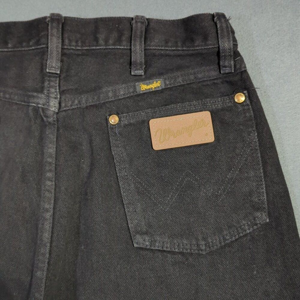 Wrangler VTG Jeans Men's 32x38 Fits 29x37 Black 13MWZ Cowboy Cut Made In USA